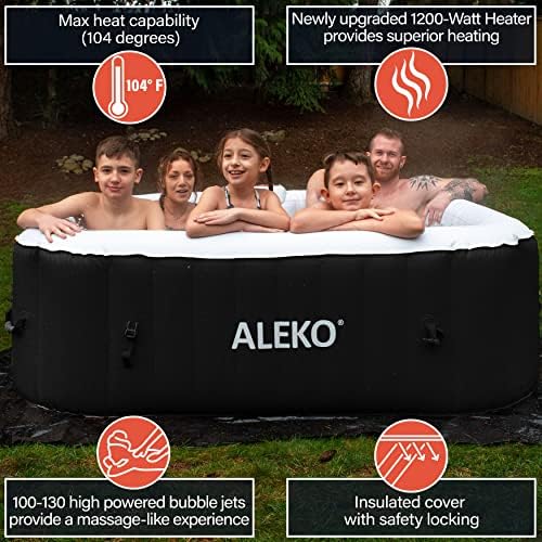 Juoda pripučiama SPA vonia